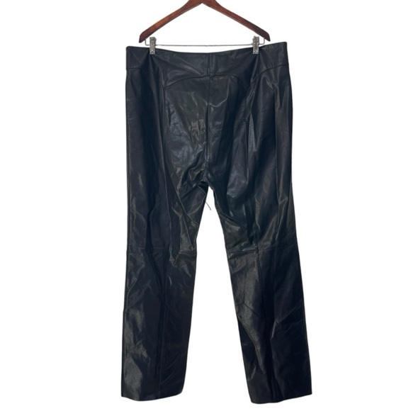 Miaou Rihanna Element Vegan Leather Goth Corset Laceup Front Pant Plus 1XL 40” - Picture 4 of 12